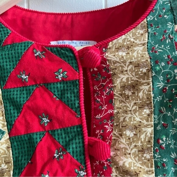 Vintage Calico Collectibles patchwork Christmas jacket - Picture 2 of 11